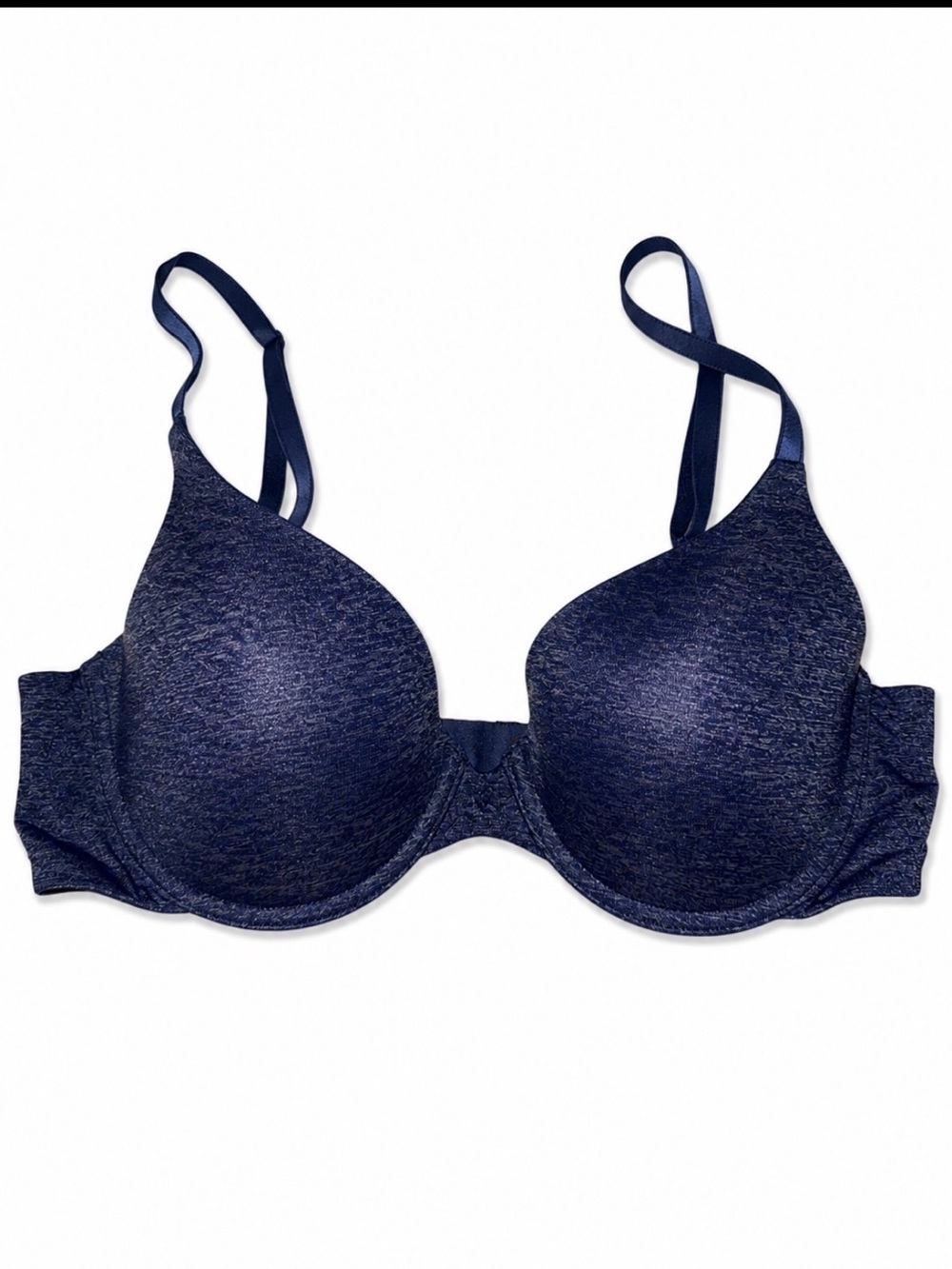 Victoria's Secret Navy Smooth T-Shirt Bra Underwire padded 32B